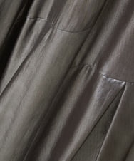 PZHGW23330 GEORGES RECH(ジョルジュ・レッシュ)  [日本製]フォイルティアードスカート ダークグレー