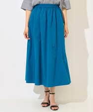 PZHHB05290 GEORGES RECH(ジョルジュ・レッシュ) [撥水加工]タフタイージーギャザースカート ブルー