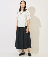 PZHHB05290 GEORGES RECH(ジョルジュ・レッシュ) [撥水加工]タフタイージーギャザースカート ダークグレー