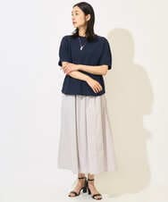 PZHHB05290 GEORGES RECH(ジョルジュ・レッシュ) [撥水加工]タフタイージーギャザースカート ダークグレー