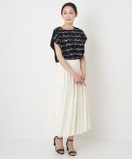 PZHHT18330 GEORGES RECH(ジョルジュ・レッシュ)  [セットアップ対応]プリーツティアードスカート ベージュ