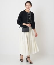 PZHHT18330 GEORGES RECH(ジョルジュ・レッシュ)  [セットアップ対応]プリーツティアードスカート ベージュ