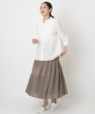 PZHHT18330 GEORGES RECH(ジョルジュ・レッシュ)  [セットアップ対応]プリーツティアードスカート ベージュ