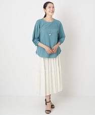 PZHHT18330 GEORGES RECH(ジョルジュ・レッシュ)  [セットアップ対応]プリーツティアードスカート ベージュ