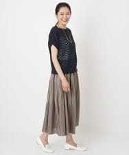 PZHHT18330 GEORGES RECH(ジョルジュ・レッシュ)  [セットアップ対応]プリーツティアードスカート ベージュ