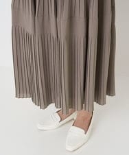 PZHHT18330 GEORGES RECH(ジョルジュ・レッシュ)  [セットアップ対応]プリーツティアードスカート ベージュ