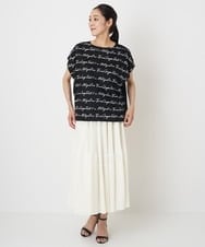PZHHT18330 GEORGES RECH(ジョルジュ・レッシュ)  [セットアップ対応]プリーツティアードスカート ベージュ