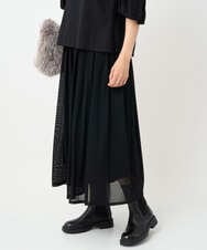 PZHJB22330 GEORGES RECH(ジョルジュ・レッシュ) シアーストライプスカート ベージュ