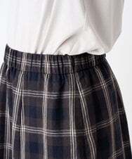 PZHJE21290 GEORGES RECH(ジョルジュ・レッシュ)  [セットアップ対応]チェックフレアスカート ブラウン