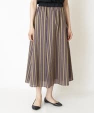 PZHJQ02350 GEORGES RECH(ジョルジュ・レッシュ) 【セットアップ対応】ストライプスカート ピンク