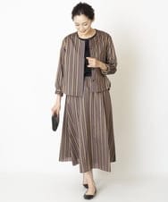 PZHJQ02350 GEORGES RECH(ジョルジュ・レッシュ) 【セットアップ対応】ストライプスカート ピンク