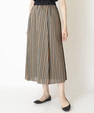 PZHJQ02350 GEORGES RECH(ジョルジュ・レッシュ) 【セットアップ対応】ストライプスカート グリーン