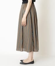 PZHJQ02350 GEORGES RECH(ジョルジュ・レッシュ) 【セットアップ対応】ストライプスカート グリーン