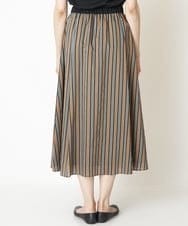 PZHJQ02350 GEORGES RECH(ジョルジュ・レッシュ) 【セットアップ対応】ストライプスカート グリーン