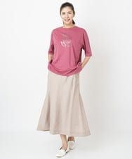 PZHJT39260 GEORGES RECH(ジョルジュ・レッシュ) [接触冷感]シャンブレーマーメイドスカート ブラック