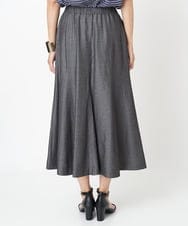 PZHJT39260 GEORGES RECH(ジョルジュ・レッシュ) [接触冷感]シャンブレーマーメイドスカート ブラック