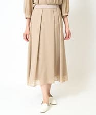 PZHJW52360 GEORGES RECH(ジョルジュ・レッシュ)  [セットアップ対応]ランダムドット箔プリントスカート ベージュ