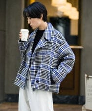M様❤️♡Forever21♡ツイードジャケット∂激かわ∂千鳥柄♡セレブっぽ♡ - メルカリ