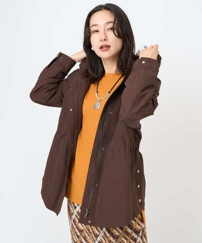 PZJAD15450 GEORGES RECH ナイロンラウンドヘムマウンテンパーカー