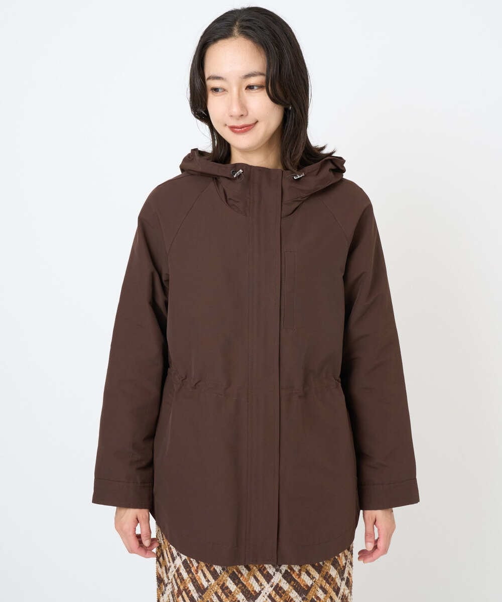 PZJAD15450 GEORGES RECH(ジョルジュ・レッシュ) ナイロンラウンドヘムマウンテンパーカー ブラウン