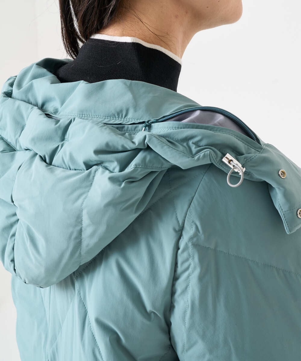 PZJAD48490 GEORGES RECH(ジョルジュ・レッシュ) マットストレッチタフタダウンジャケット グリーン