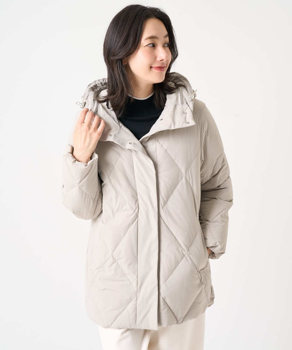 PZJAD48490 GEORGES RECH(ジョルジュ・レッシュ) マットストレッチタフタダウンジャケット グリーン