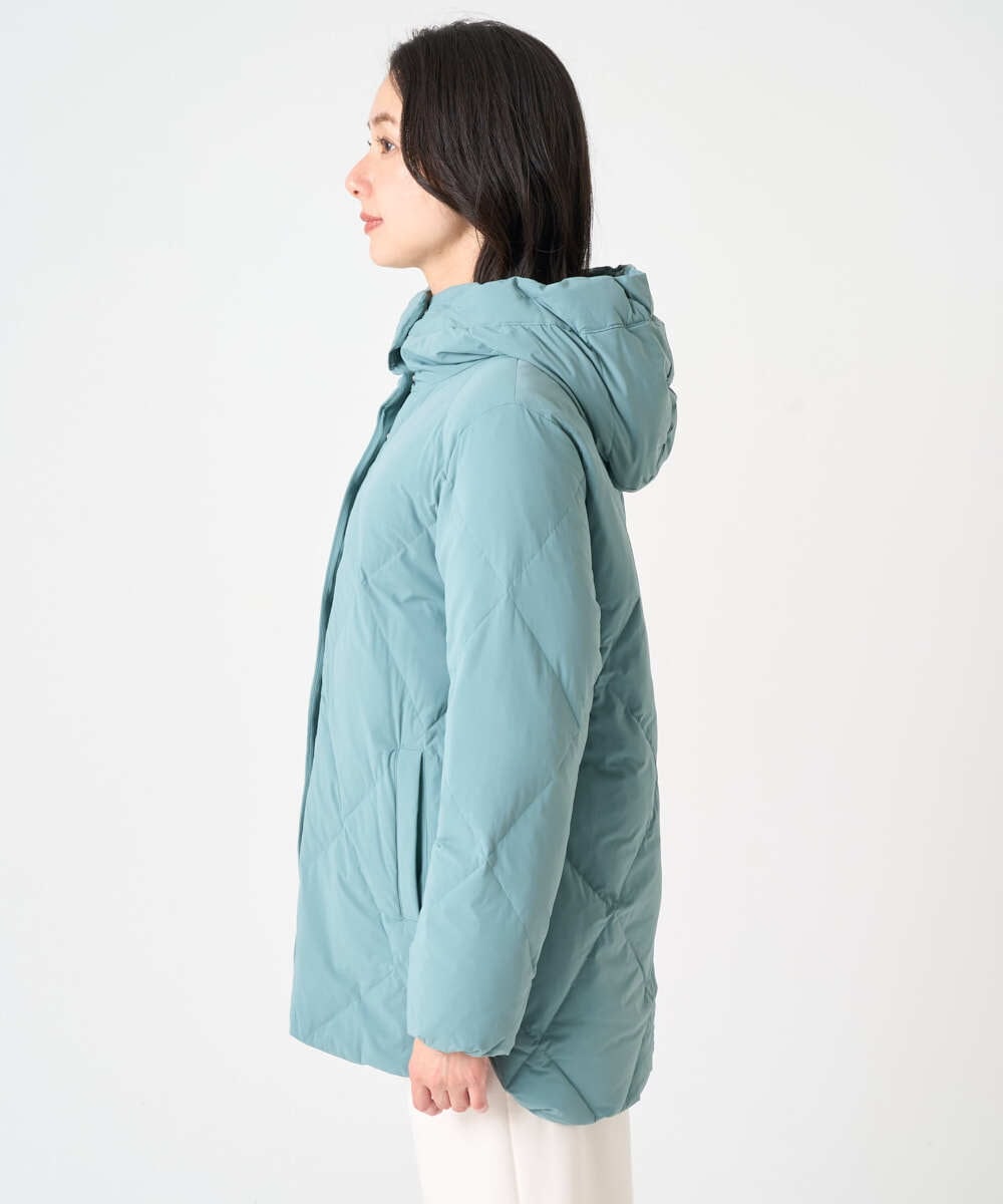 PZJAD48490 GEORGES RECH(ジョルジュ・レッシュ) マットストレッチタフタダウンジャケット グリーン