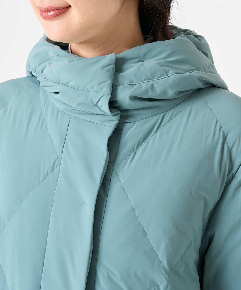 PZJAD48490 GEORGES RECH(ジョルジュ・レッシュ) マットストレッチタフタダウンジャケット グリーン