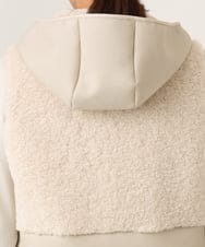 PZJAG10430 GEORGES RECH(ジョルジュ・レッシュ) エコムートンジップアップロングジレ ベージュ