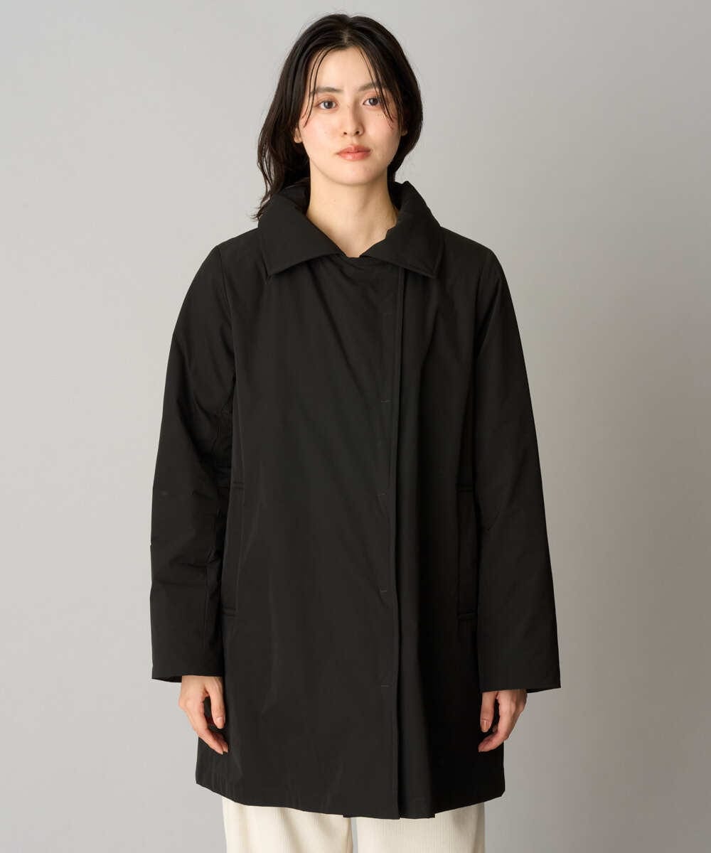 PZJAG30630 GEORGES RECH(ジョルジュ・レッシュ) ステッチレス2WAYカラーミドルダウンコート ブラック
