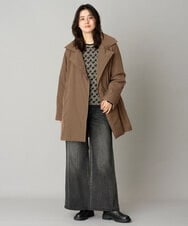 PZJAG30630 GEORGES RECH(ジョルジュ・レッシュ) ステッチレス2WAYカラーミドルダウンコート ブラック