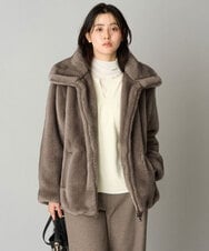 PZJAG41530 GEORGES RECH(ジョルジュ・レッシュ) エコファージップショートブルゾン ベージュ