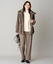 PZJAG41530 GEORGES RECH(ジョルジュ・レッシュ) エコファージップショートブルゾン ブラック