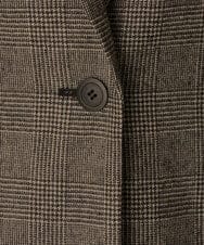 PZJAG46540 GEORGES RECH(ジョルジュ・レッシュ)  [セットアップ対応]グレンチェックテーラードジャケット ブラック