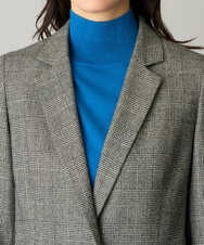 PZJAG46540 GEORGES RECH(ジョルジュ・レッシュ)  [セットアップ対応]グレンチェックテーラードジャケット ブラック