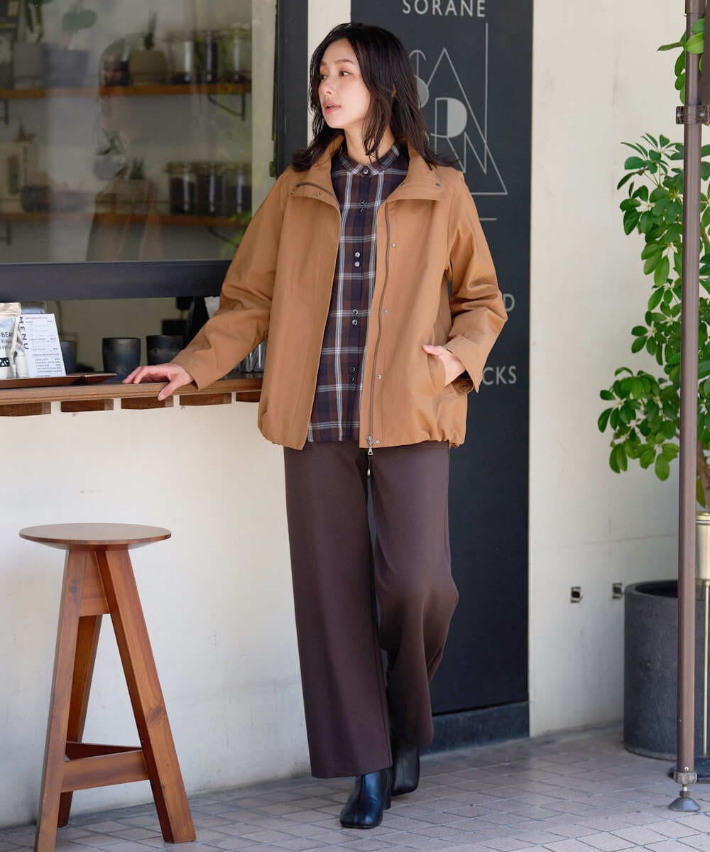 PZJAH01450 GEORGES RECH(ジョルジュ・レッシュ) スタンドカラーブルゾン ベージュ
