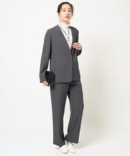 PZJEB01390 GEORGES RECH(ジョルジュ・レッシュ)  [セットアップ対応]ノーカラーナロージャケット ブラック