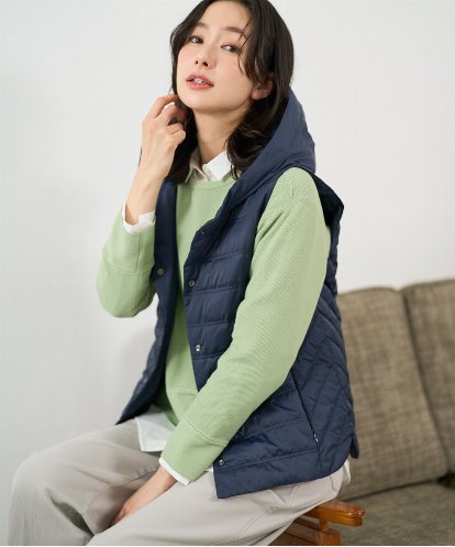 PZJEE08360 GEORGES RECH タフタダウンベスト