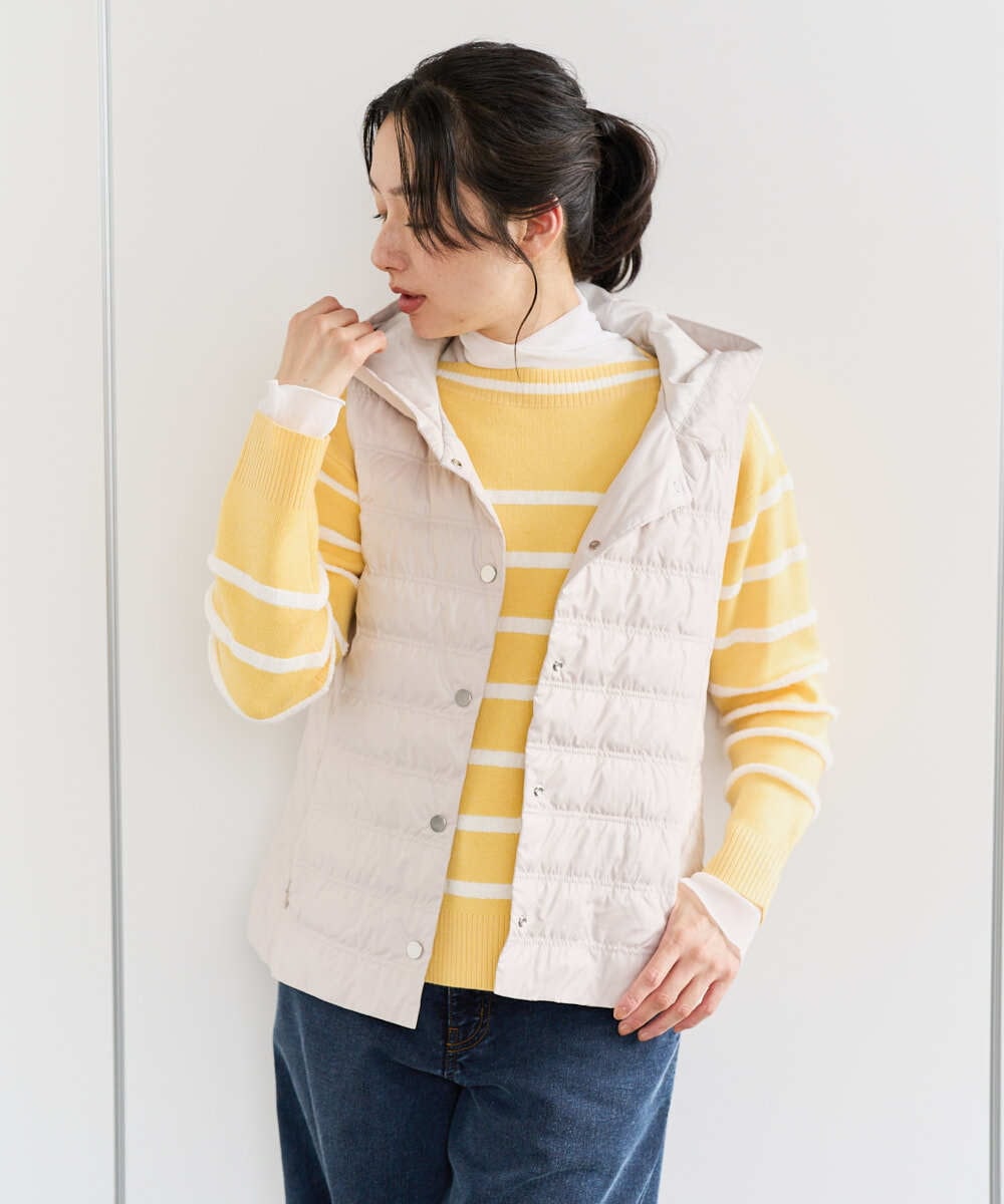 PZJEE08360 GEORGES RECH(ジョルジュ・レッシュ) タフタダウンベスト ベージュ