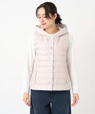 PZJEE08360 GEORGES RECH(ジョルジュ・レッシュ) タフタダウンベスト ベージュ