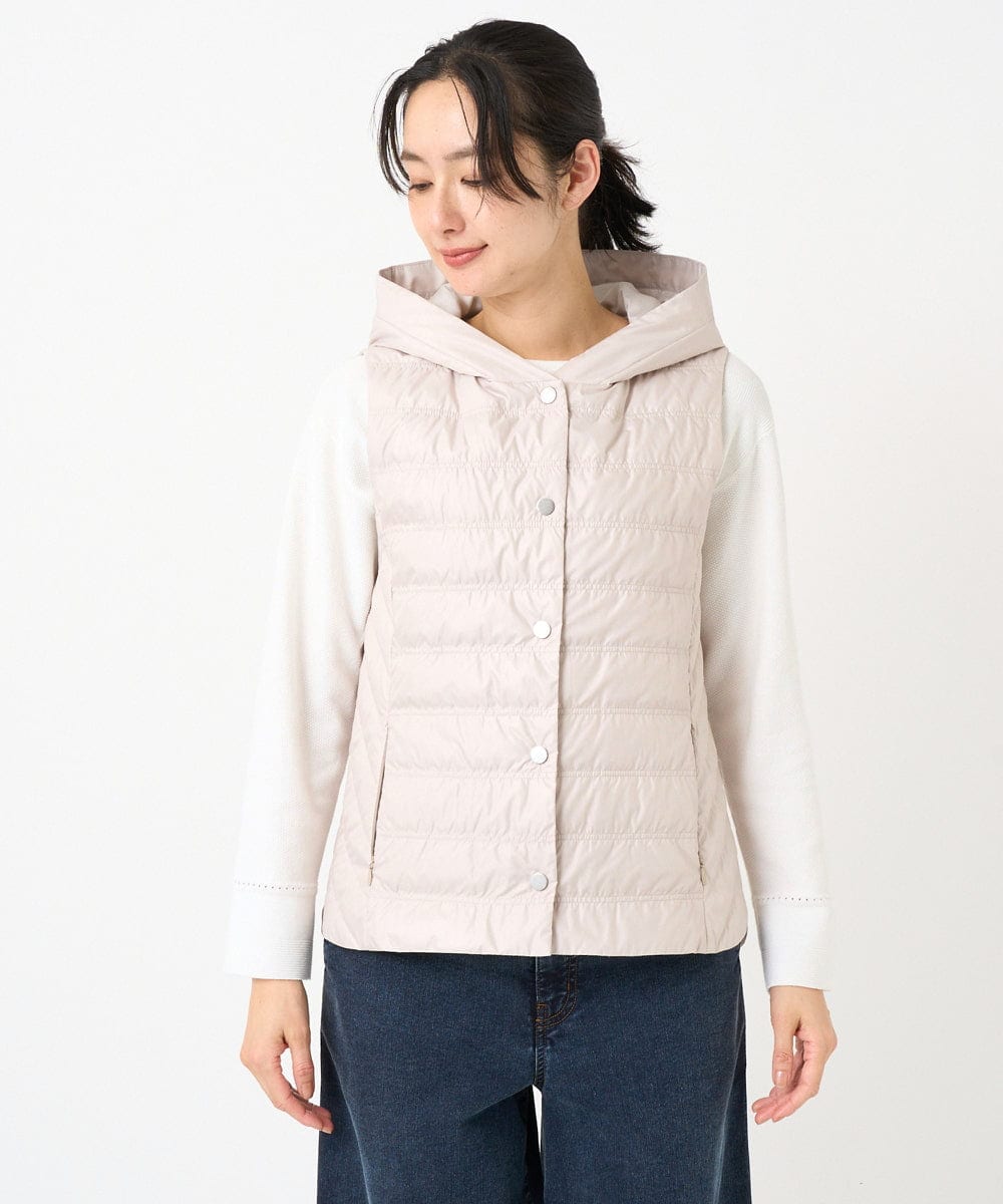 PZJEE08360 GEORGES RECH(ジョルジュ・レッシュ) タフタダウンベスト ベージュ