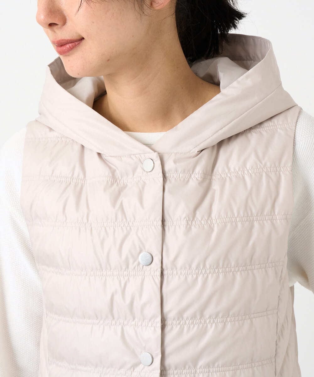 PZJEE08360 GEORGES RECH(ジョルジュ・レッシュ) タフタダウンベスト ベージュ