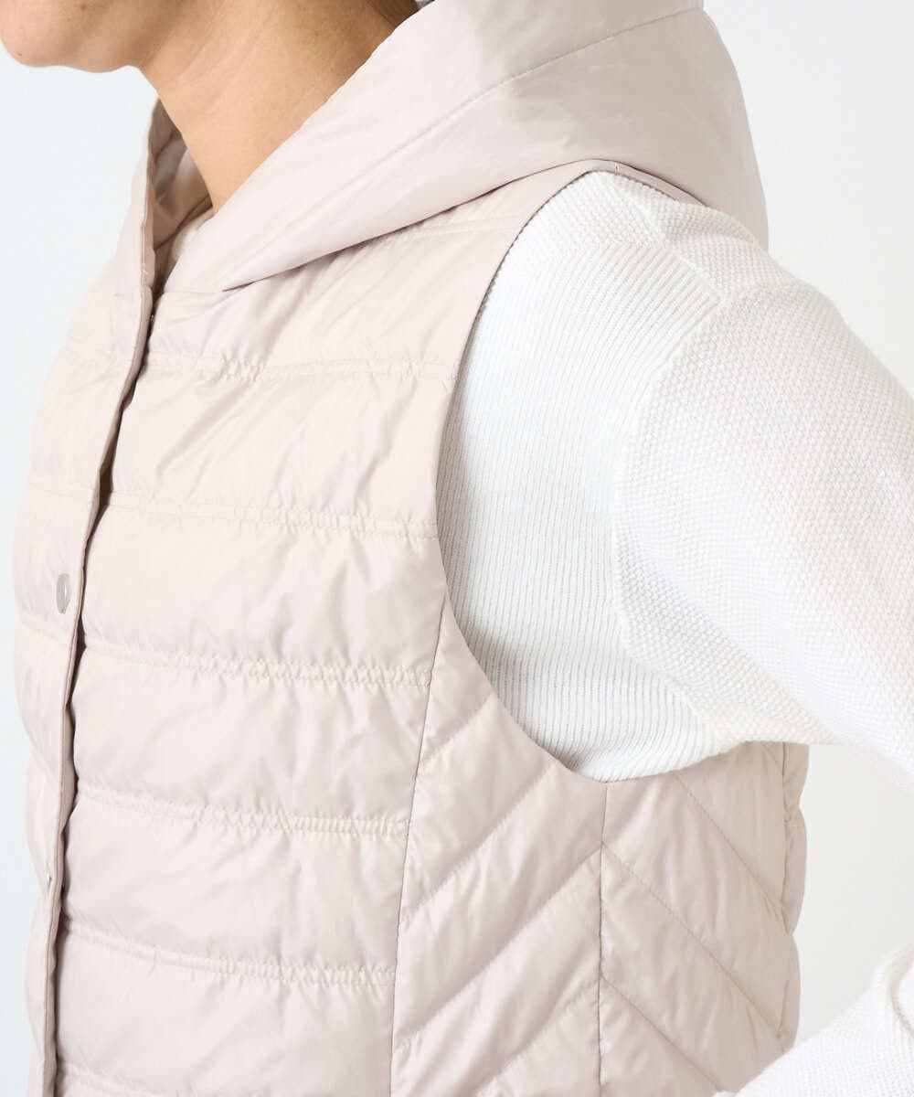 PZJEE08360 GEORGES RECH(ジョルジュ・レッシュ) タフタダウンベスト ベージュ