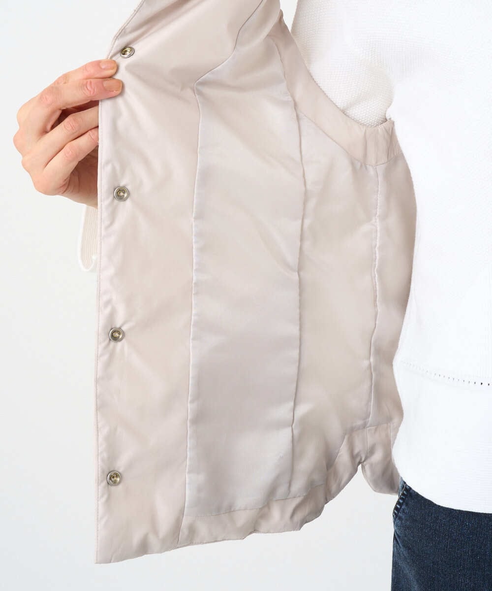 PZJEE08360 GEORGES RECH(ジョルジュ・レッシュ) タフタダウンベスト ベージュ