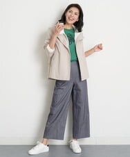 PZJET32390 GEORGES RECH(ジョルジュ・レッシュ) グログランコンパクトジャケット ライトベージュ