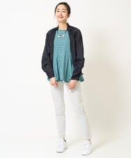 PZJGA01360 GEORGES RECH(ジョルジュ・レッシュ) シアースタンドギャザーブルゾン ネイビー