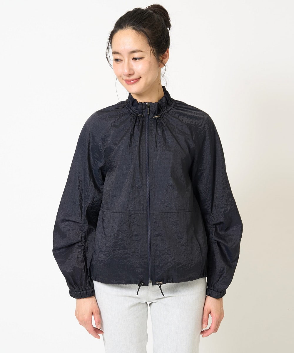 PZJGA01360 GEORGES RECH(ジョルジュ・レッシュ) シアースタンドギャザーブルゾン ネイビー