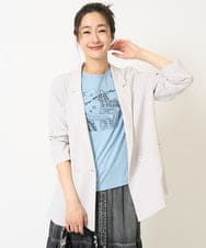 PZJGA07390 GEORGES RECH(ジョルジュ・レッシュ) ダブルブレストヴィンテージテーラードジャケット ライトグレー