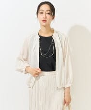 PZJGA40360 GEORGES RECH(ジョルジュ・レッシュ) シアーノーカラージャケット アイボリー
