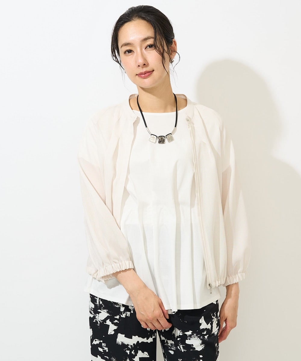 PZJGA40360 GEORGES RECH(ジョルジュ・レッシュ) シアーノーカラージャケット ブラック
